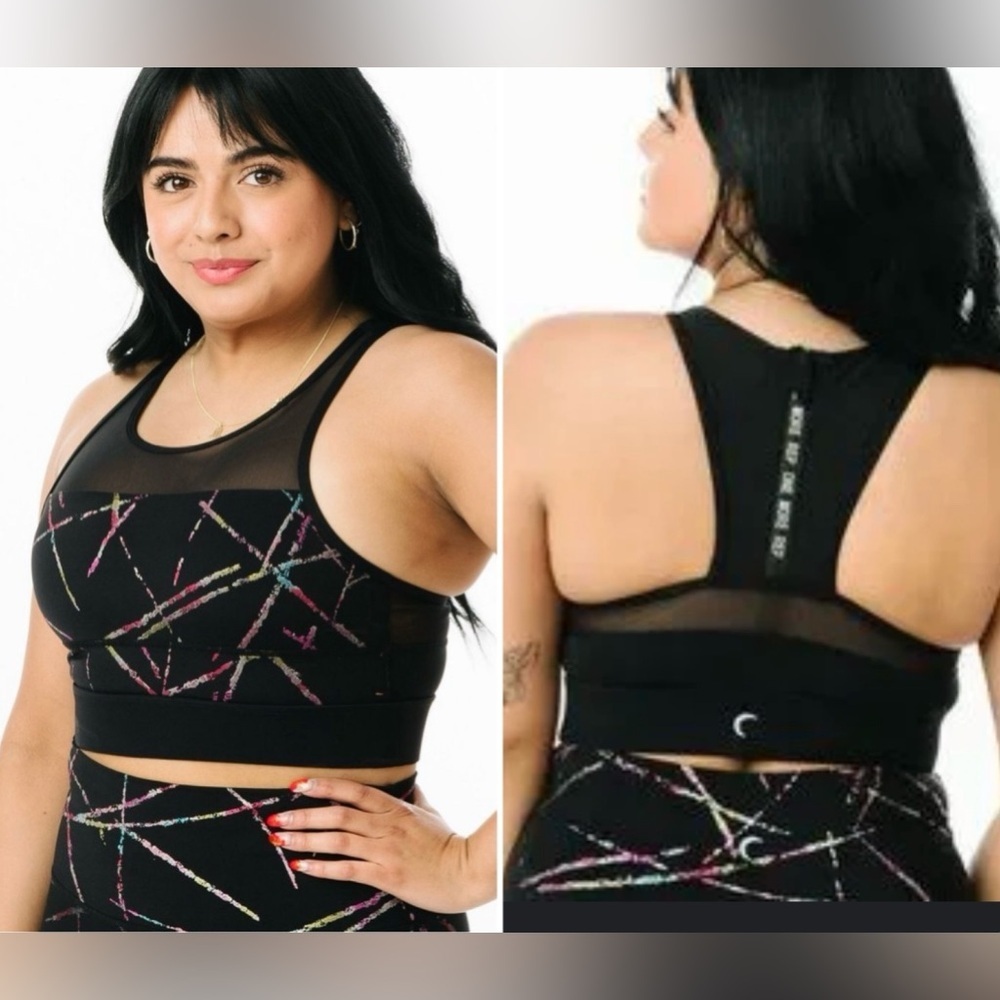 Zyia Active All Star Abstract Bra Size Medium